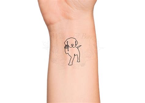 dog minimalist tattoo